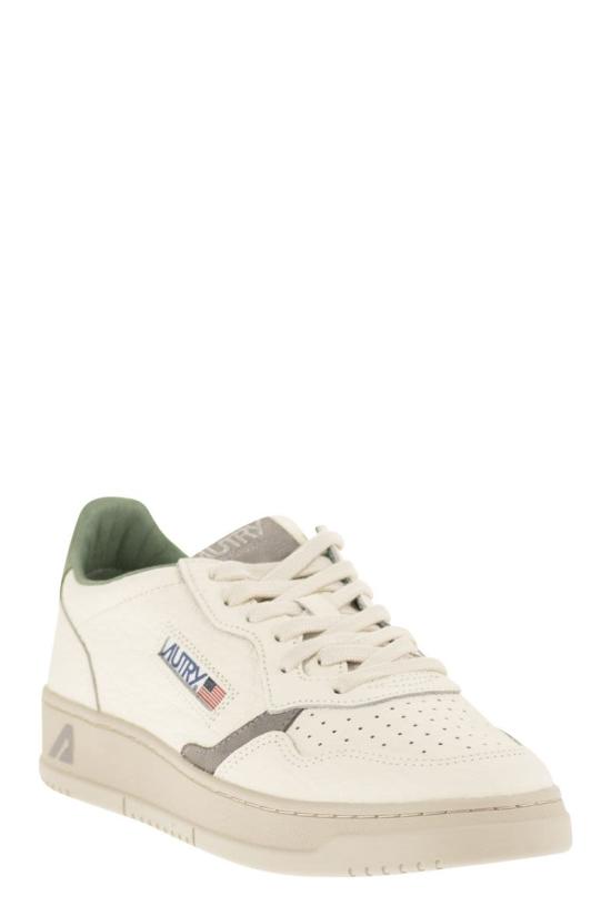 26SS 오트리 메달리스트 로우 스니커즈 AULMNE16 WHITE GREEN - AUTRY