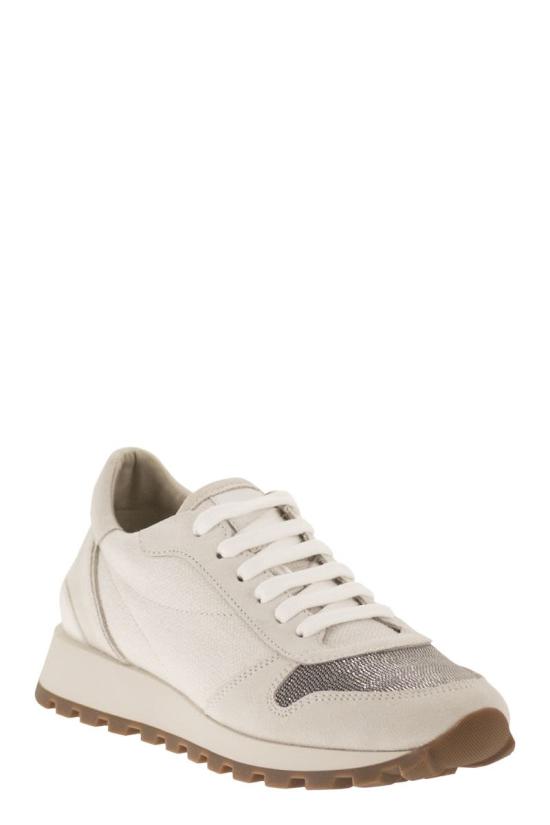 26SS 브루넬로 쿠치넬리 스니커즈 MZ58G1960 C209 WHITE - BRUNELLO CUCINELLI