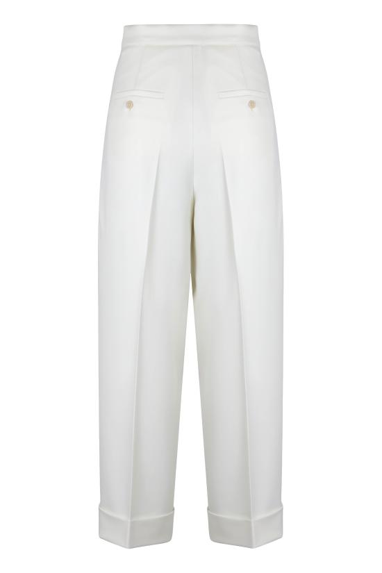 26SS 막스마라 스트레이트 팬츠 MXMRUGIADA2611131111600001 White - MAX MARA