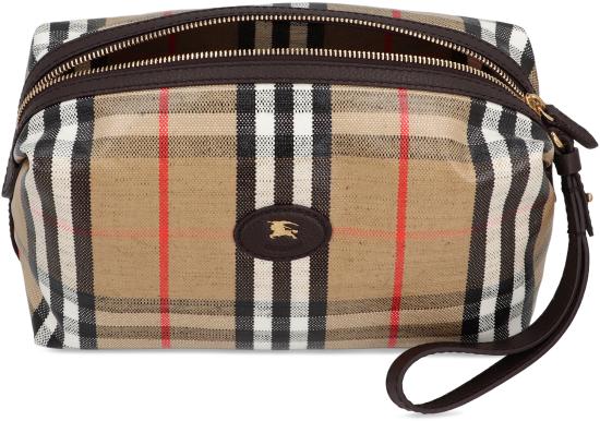 26SS 버버리 하이랜드 트래블 파우치 8120003166995A2021 Beige - BURBERRY