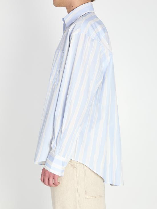 26SS 자크뮈스 긴팔 셔츠 SHM00605AW00691 3GT LIGHT BLUE - JACQUEMUS