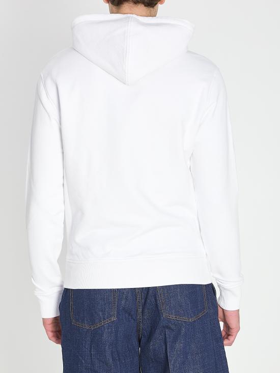 26SS 아미 스몰 하트 로고 후드 티셔츠 HSW764730 100 WHITE - AMI