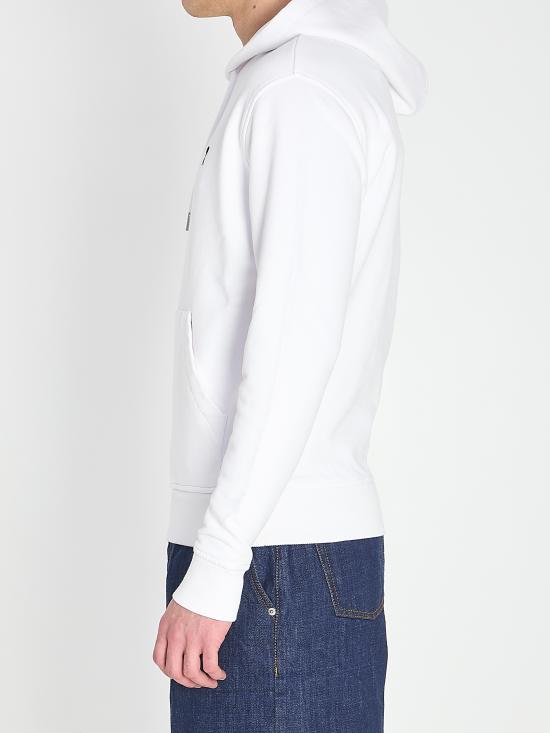 26SS 아미 스몰 하트 로고 후드 티셔츠 HSW764730 100 WHITE - AMI