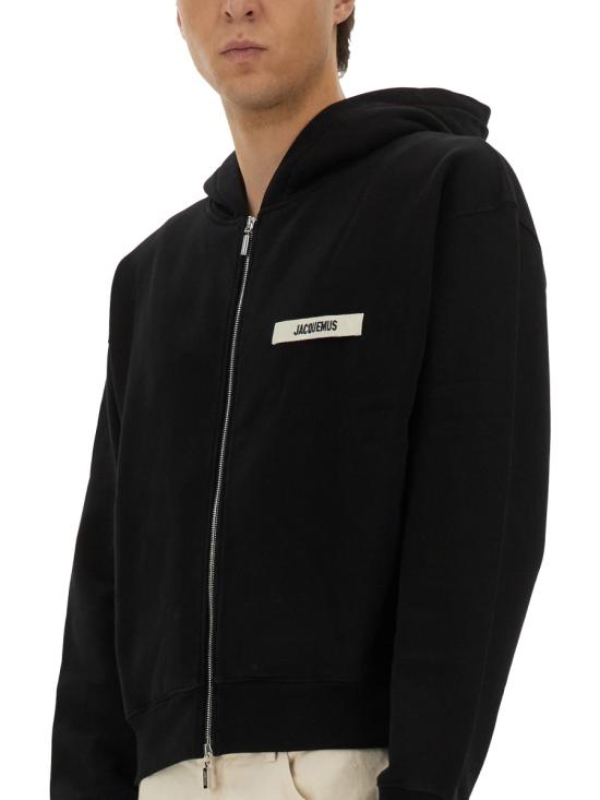 26SS 자크뮈스 그로그랭 후드 집업 HOM00257AJ00126 990 BLACK - JACQUEMUS