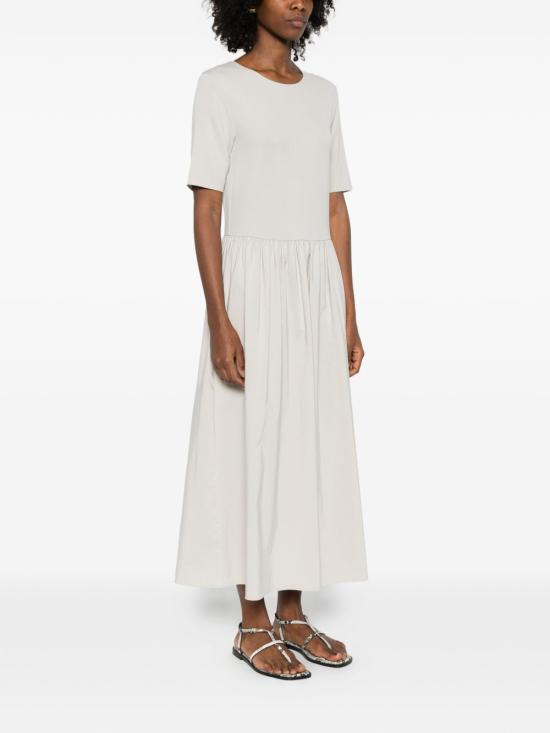 26SS 엠포리오 아르마니 미디 원피스 EW003528AF16066U8012 LIGHT GREY - EMPORIO ARMANI