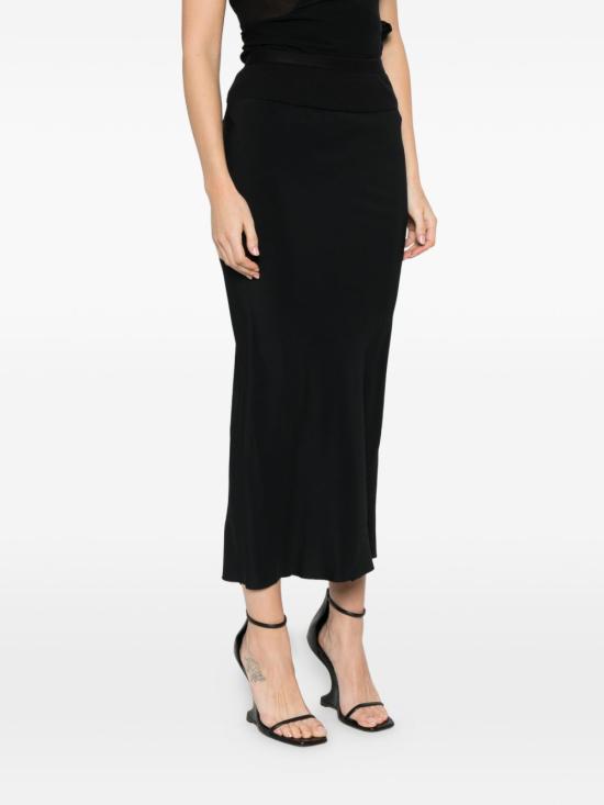 26SS 릭 오웬스 미디 스커트 RP01F6334CC09 BLACK - RICK OWENS