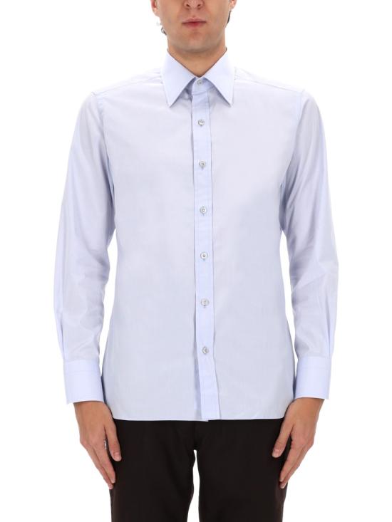 26SS 톰포드 긴팔 셔츠 HSBC01 CGS11UAD BLUE - TOMFORD