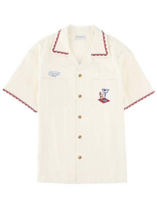 26SS 드롤드무슈 긴팔 셔츠 SH227 CO215OFFWHITE