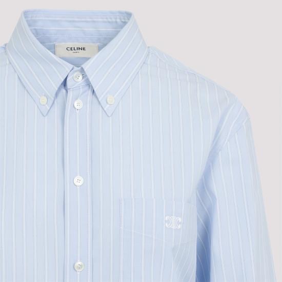 25FW 셀린느 반팔 티셔츠 2C16B075907SX Light Blue - CELINE