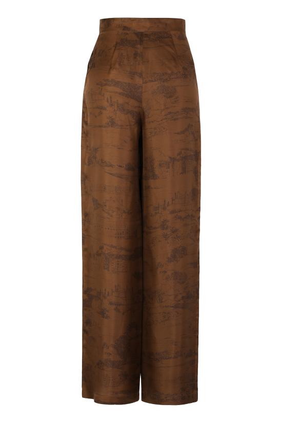 26SS 막스마라 스튜디오 스트레이트 팬츠 MSTVASAIO2616131101600004 brown - MAX MARA STUDIO