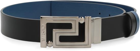 26SS 베르사체 가죽 벨트 1022671DVTP12B52E black - VERSACE