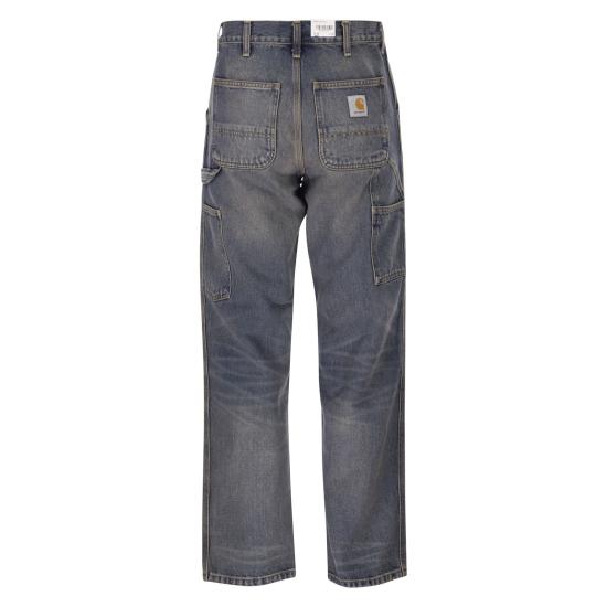  칼하트 스미스 데님 싱글 니 팬츠 I032024 MEDIUM DENIM - CARHARTT
