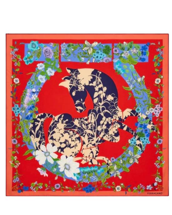 26SS 살바토레 페라가모 머플러/스카프 789888 310226RED BLUE Red