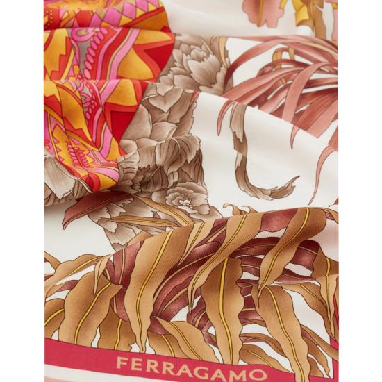 26SS 살바토레 페라가모 머플러/스카프 790179 310233FUCSIA ARANCIO AVORIO MultiColour - SALVATORE FERRAGAMO