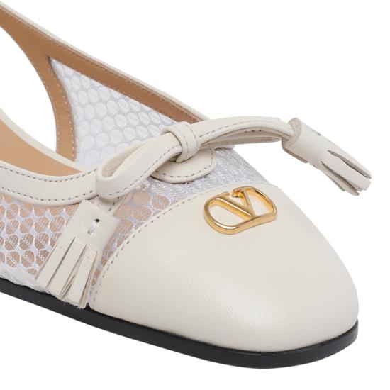 26SS 발렌티노 가라바니 플랫 슈즈 S0MH0PDY C2U White - VALENTINO GARAVANI