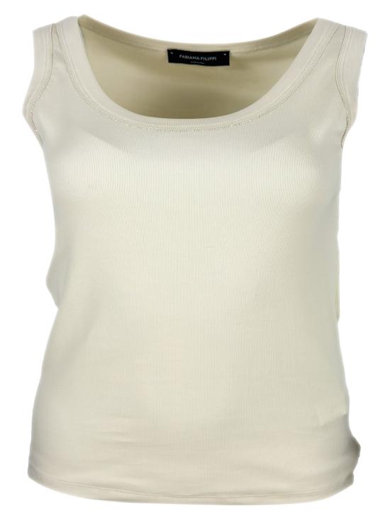 26SS 파비아나 필리피 반팔 티셔츠 JED266FF602L896 0145 Cream