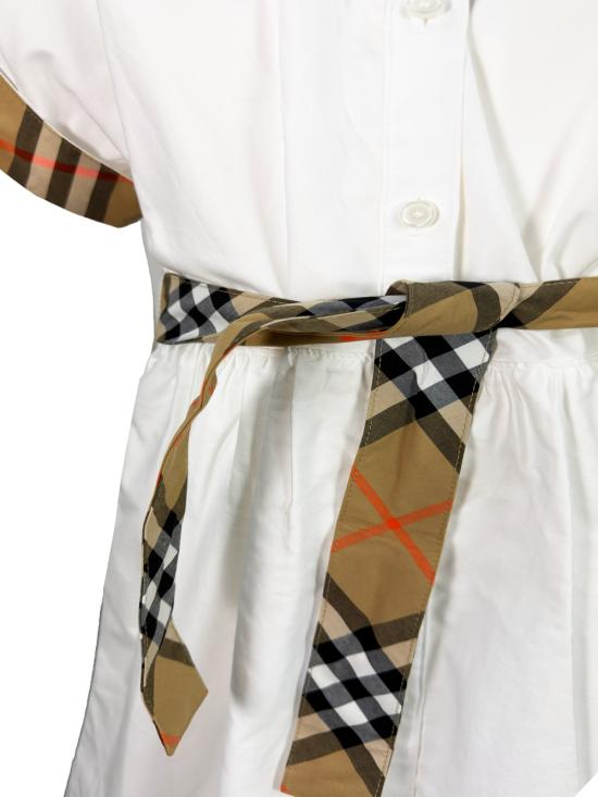 26SS [키즈] 버버리 원피스 8117162 1004 White - BURBERRY