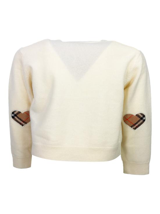 26SS [키즈] 버버리 가디건 8117186 1004 Cream - BURBERRY