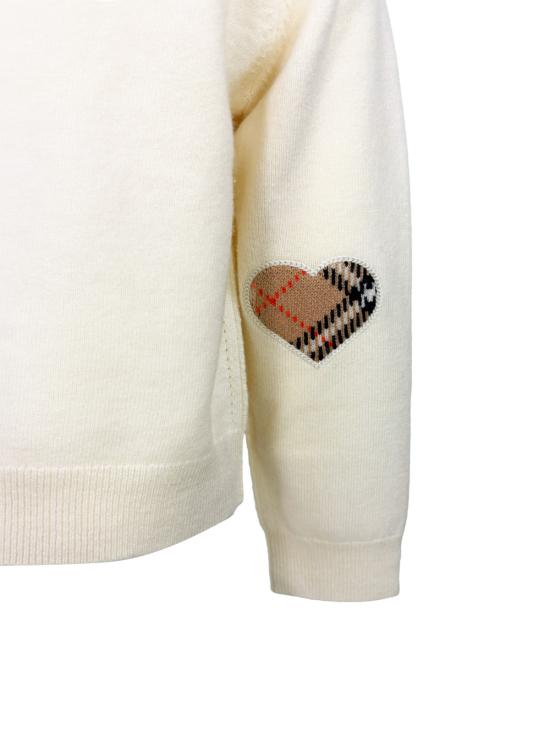 26SS [키즈] 버버리 가디건 8117186 1004 Cream - BURBERRY