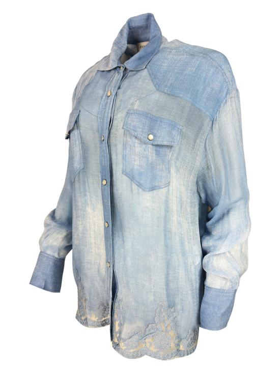 26SS 에르마노 피렌제 셔츠 D48EK021EB5 MF156 Light Blue - ERMANNO FIRENZE