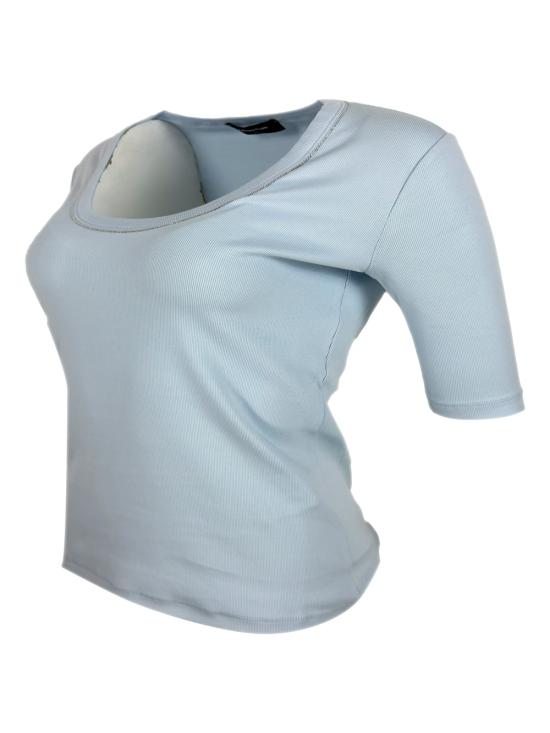 26SS 파비아나 필리피 반팔 티셔츠 JED266F603L896 5154 Light Blue - FABIANA FILIPPI