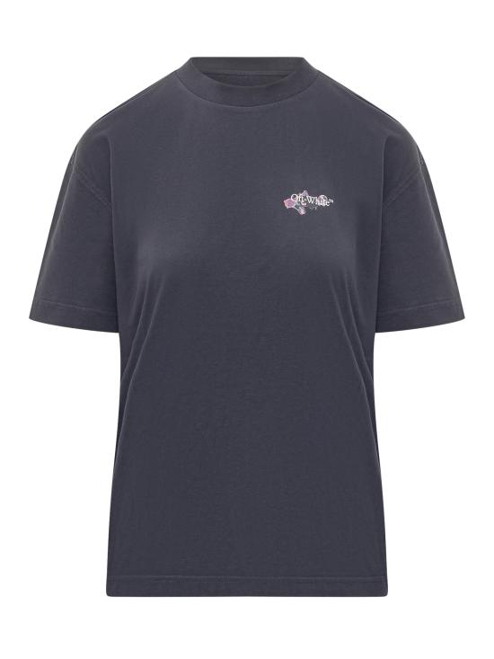 26SS 오프화이트 반팔 티셔츠 2AA089S26JER006 4901 NIGHT SKY WHITE