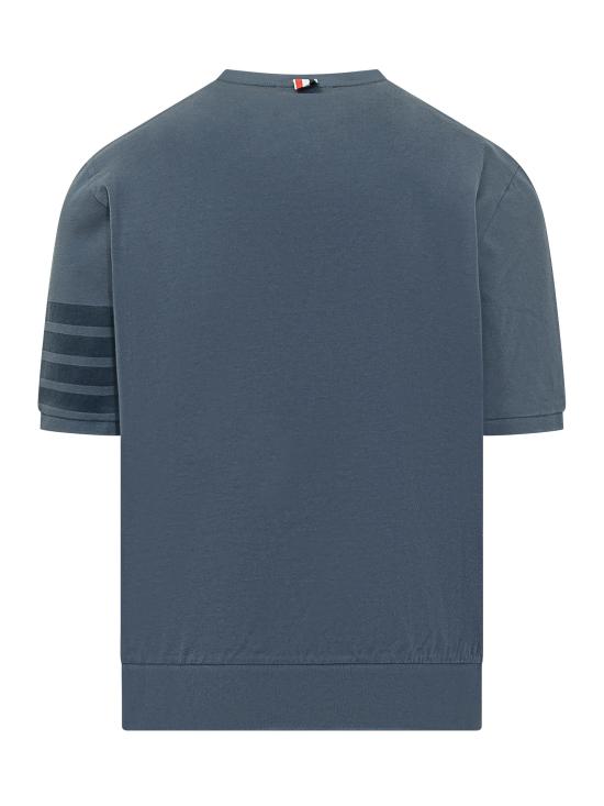 26SS 톰브라운 코튼 저지 4바 티 MJS303AJ0253 415 NAVY - THOM BROWNE