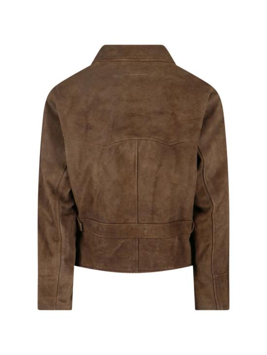 25FW MM6 메종마르지엘라 자켓 SH2AM0037 M07012124 Brown - MM6 MAISON MARGIELA