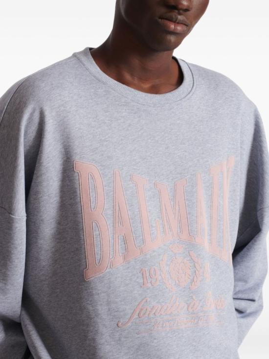 26SS 발망 스웨터 GH1JS191GF54 YIW Grey - BALMAIN