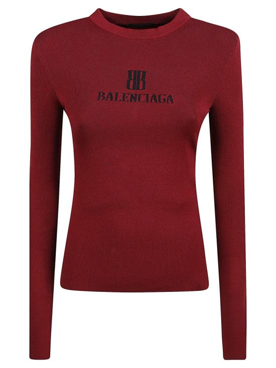25FW 발렌시아가 스웨터 835494WT52316010 Burgundy