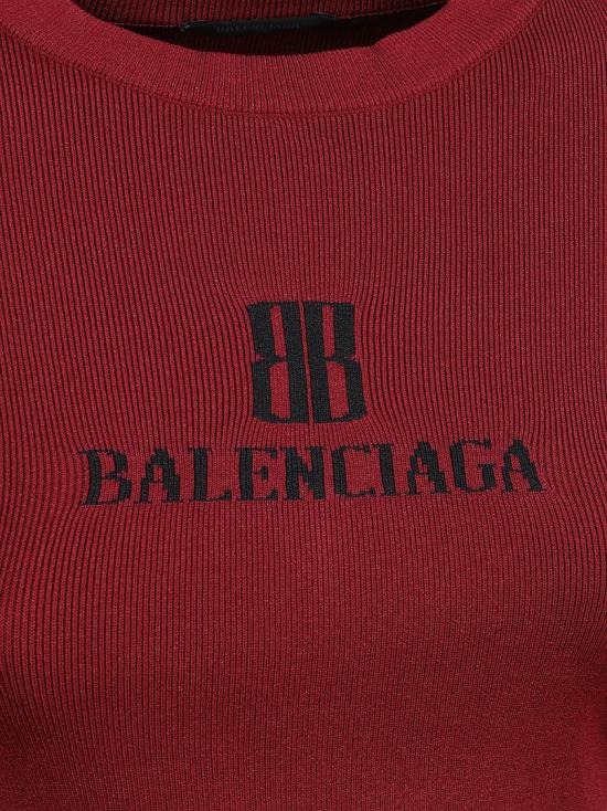 25FW 발렌시아가 스웨터 835494WT52316010 Burgundy - BALENCIAGA