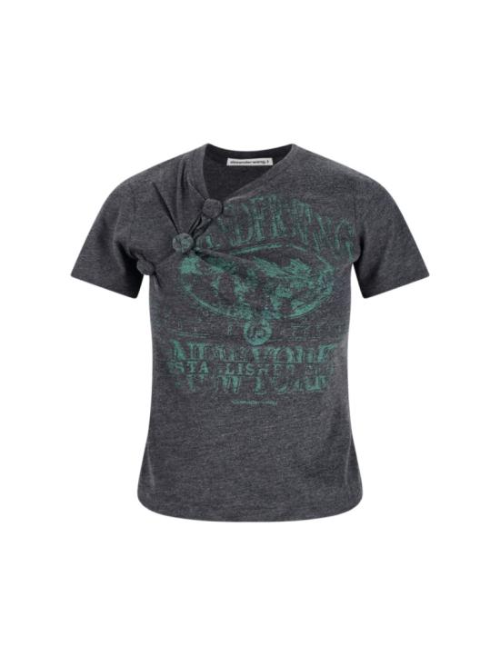 25FW 알렉산더 왕 반팔 티셔츠 4CC4251121001 Grey