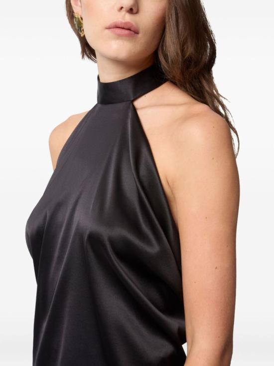 26SS 니나리찌 블라우스 26PCTO002 SE1415 U9000 Black - NINA RICCI