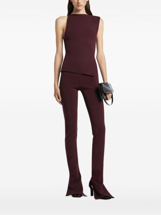 25FW 쿠레쥬 민소매 티셔츠 425MTO464FI0001 4010 Burgundy - COURREGES