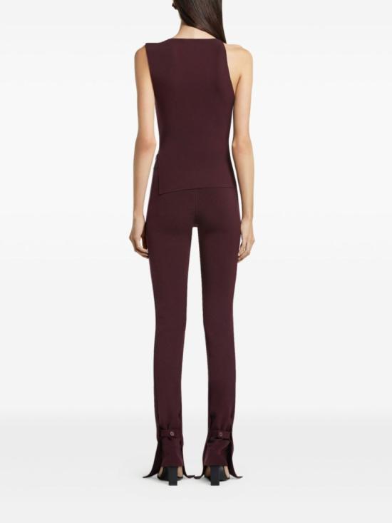 25FW 쿠레쥬 민소매 티셔츠 425MTO464FI0001 4010 Burgundy - COURREGES