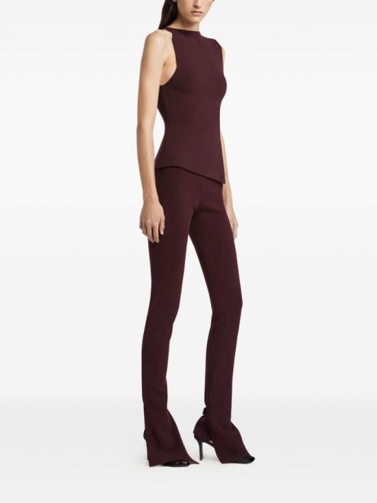 25FW 쿠레쥬 민소매 티셔츠 425MTO464FI0001 4010 Burgundy - COURREGES