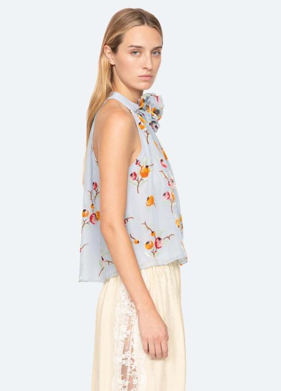  씨뉴욕 민소매 티셔츠 씨 니 프레야 탑 블루 - SEA NY