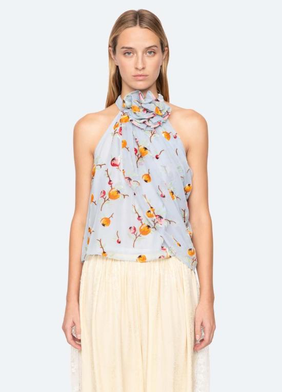  씨뉴욕 민소매 티셔츠 씨 니 프레야 탑 블루