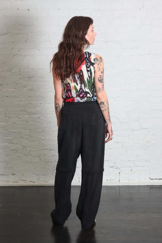  헨릭 빕스코브 스트레이트 팬츠 Henrik Vibskov 드로스트링 - HENRIK VIBSKOV