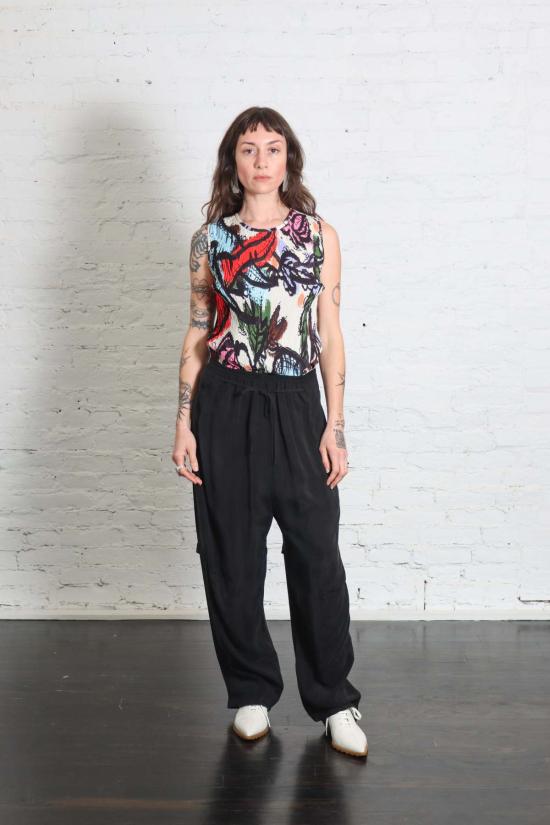  헨릭 빕스코브 스트레이트 팬츠 Henrik Vibskov 드로스트링 - HENRIK VIBSKOV