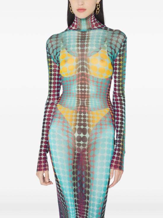 26SS 장 폴 고티에 롱 원피스 DR131 M018P 502710 Multicolor - JEAN PAUL GAULTIER