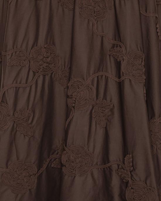 26SS 로테이트 미디 스커트 8876791 Brown - ROTATE