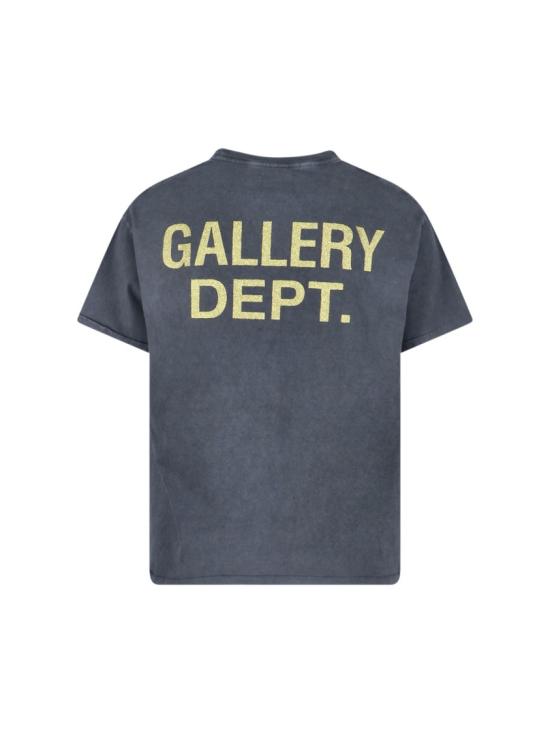 25FW 갤러리 디파트먼트 반팔 티셔츠 ATKT 10071VINTAGE BLACK Blue - GALLERY DEPT