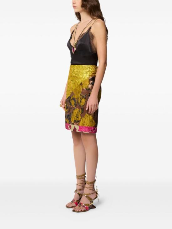 26SS 니나리찌 미디 스커트 26PCJU029 PL0505 M1457 Yellow - NINA RICCI