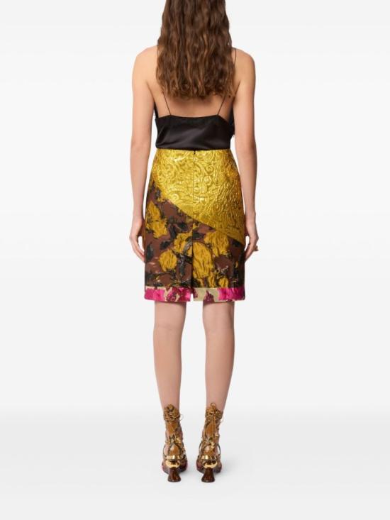 26SS 니나리찌 미디 스커트 26PCJU029 PL0505 M1457 Yellow - NINA RICCI