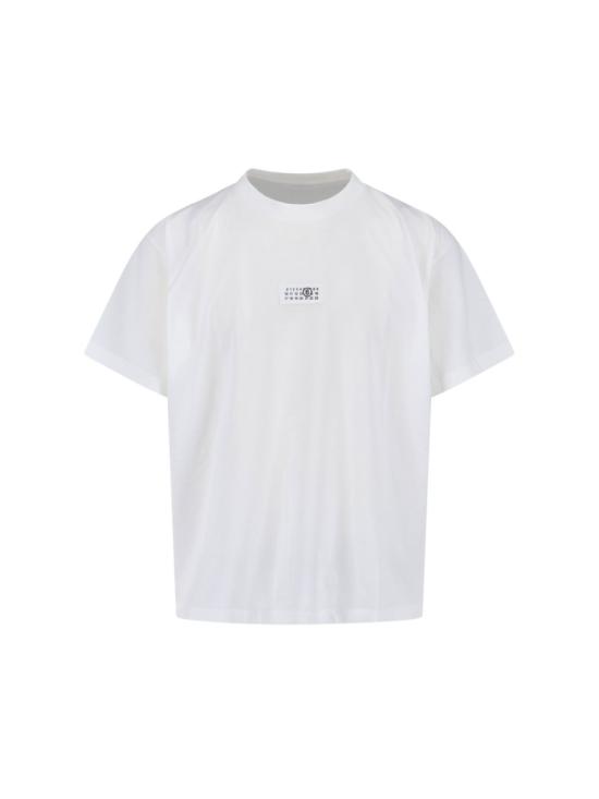 26SS MM6 메종마르지엘라 Numeric 코튼 티셔츠 SH0GC0032 M20170101 White