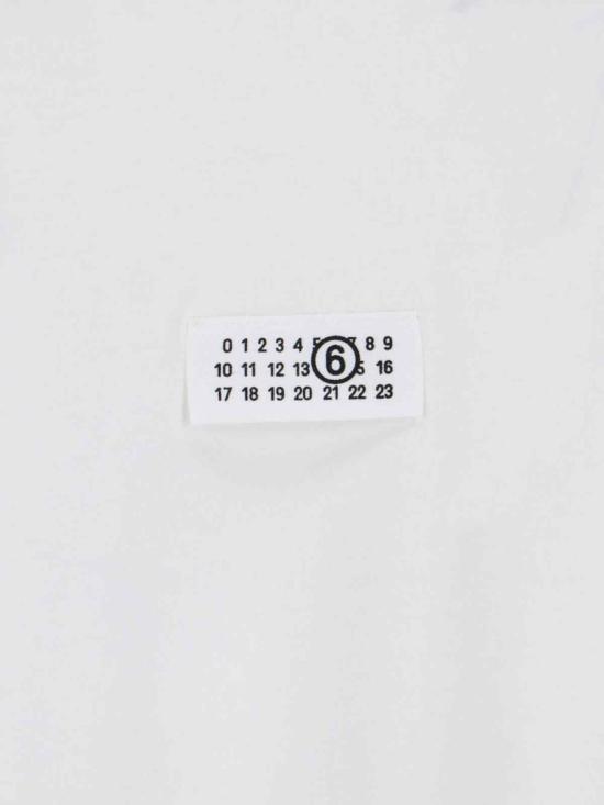 26SS MM6 메종마르지엘라 Numeric 코튼 티셔츠 SH0GC0032 M20170101 White - MM6 MAISON MARGIELA