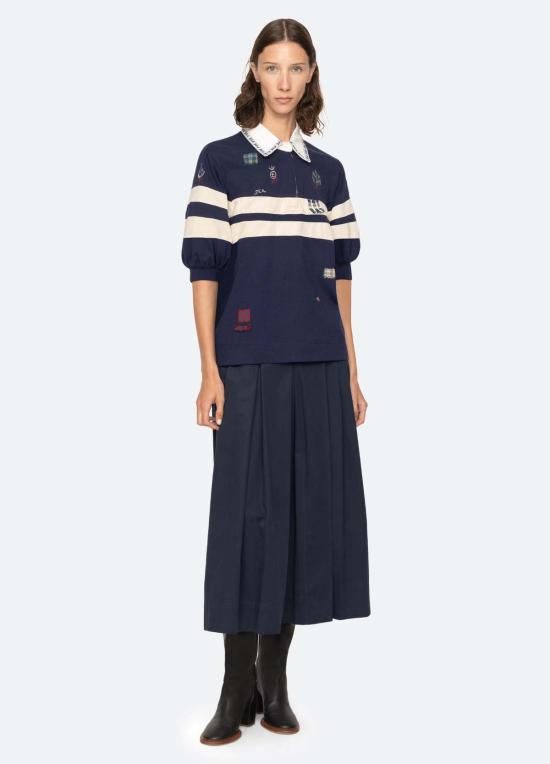  씨뉴욕 폴로 티셔츠 씨 니 클레어라 셔츠 멀티 - SEA NY