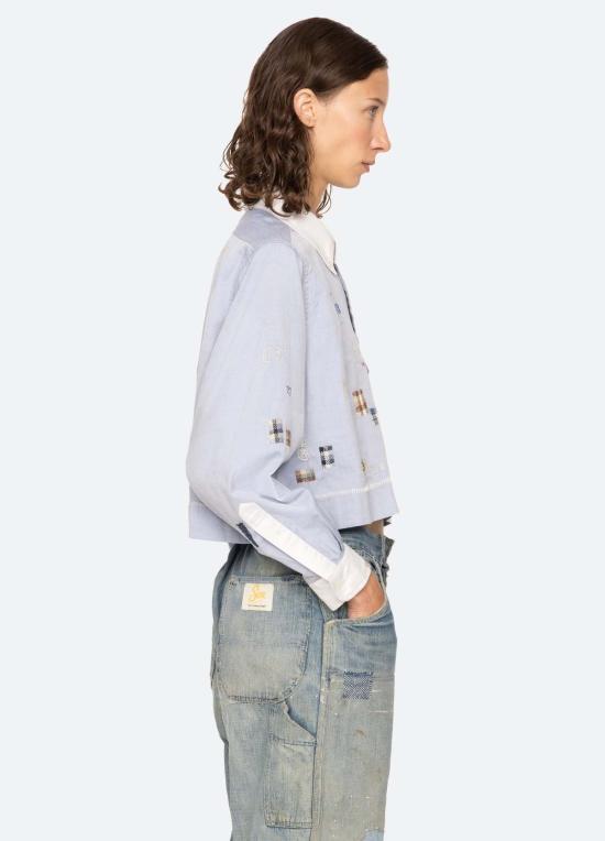  씨뉴욕 셔츠 Sea Ny Claira L/S 셔츠 블루 - SEA NY