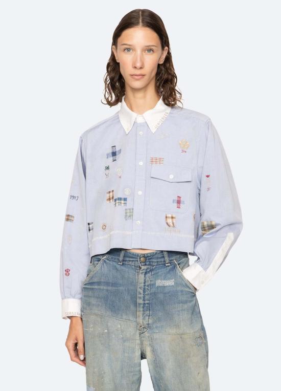  씨뉴욕 셔츠 Sea Ny Claira L/S 셔츠 블루